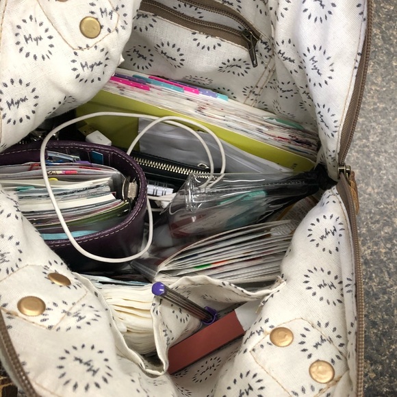 Myra upcycled Canvas Gerster Shoulder Bag Purse - Picture 6 of 7